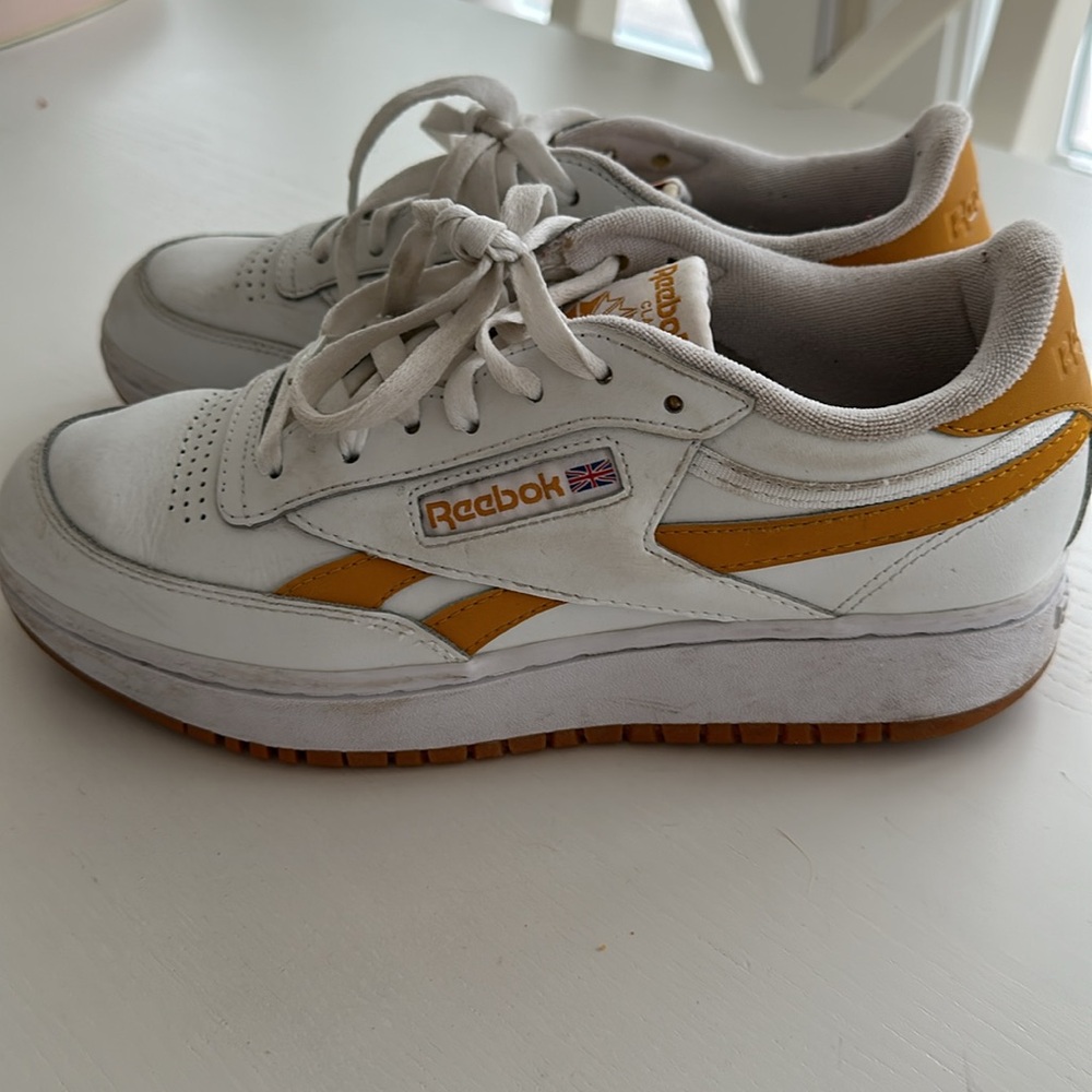 Reebok Women's White and Gold Sneakers - Picture 5 of 8